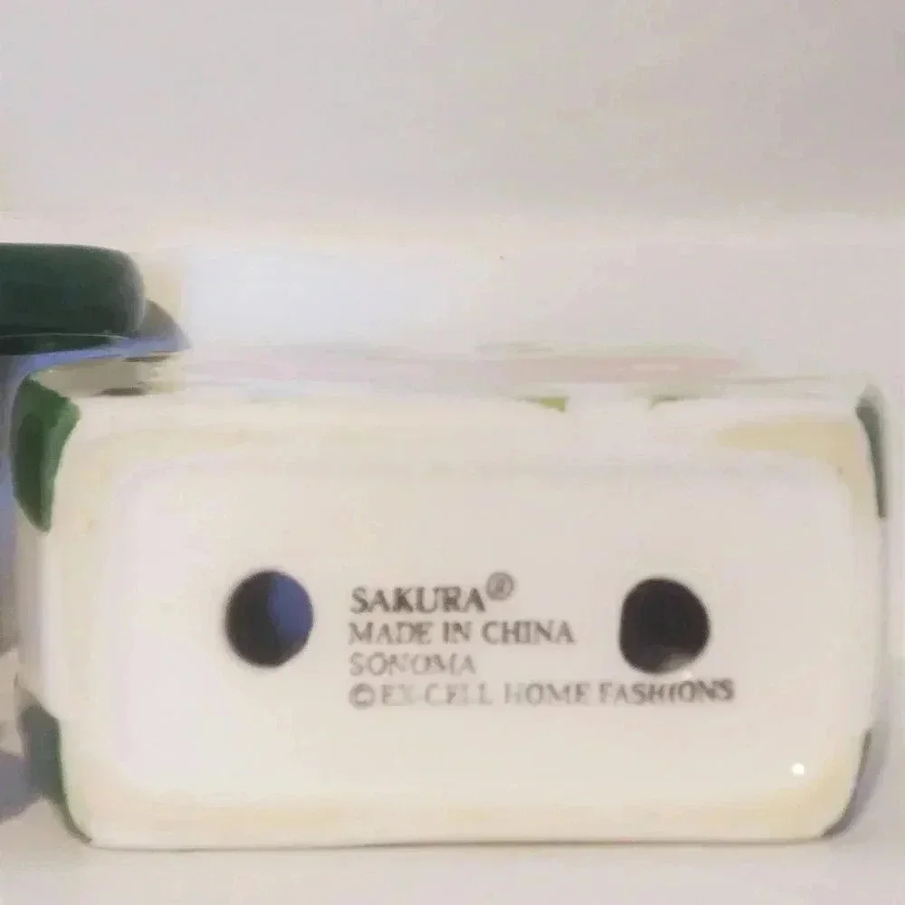 Sakura Fruit‎ Tea Coffee Pot & Napkin Holder Set